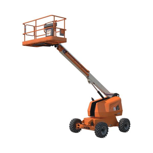 our boom lifts appropriate for both outdoor and indoor projects, providing versatility for various job sites